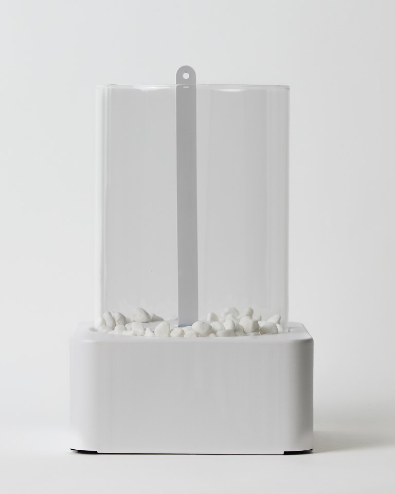 קערת אש ריבועית לבן