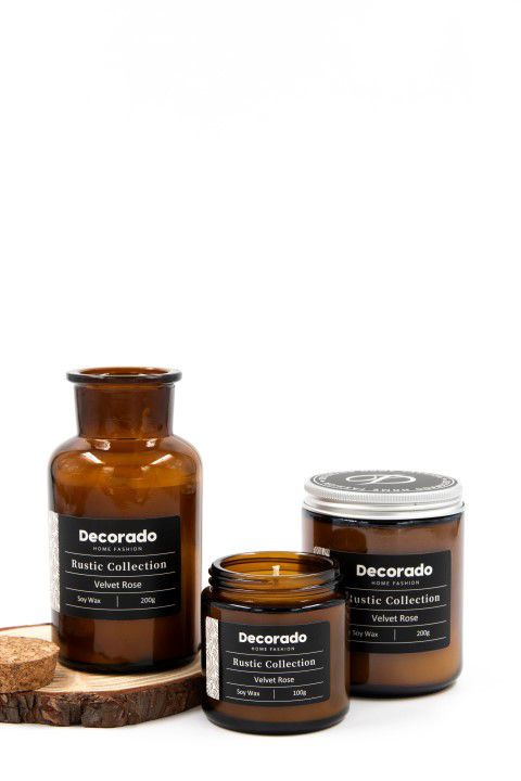 נר סויה רוסטיק LAVENDER EUCALYPTUS