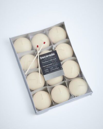 נר נרות צפים שמנת