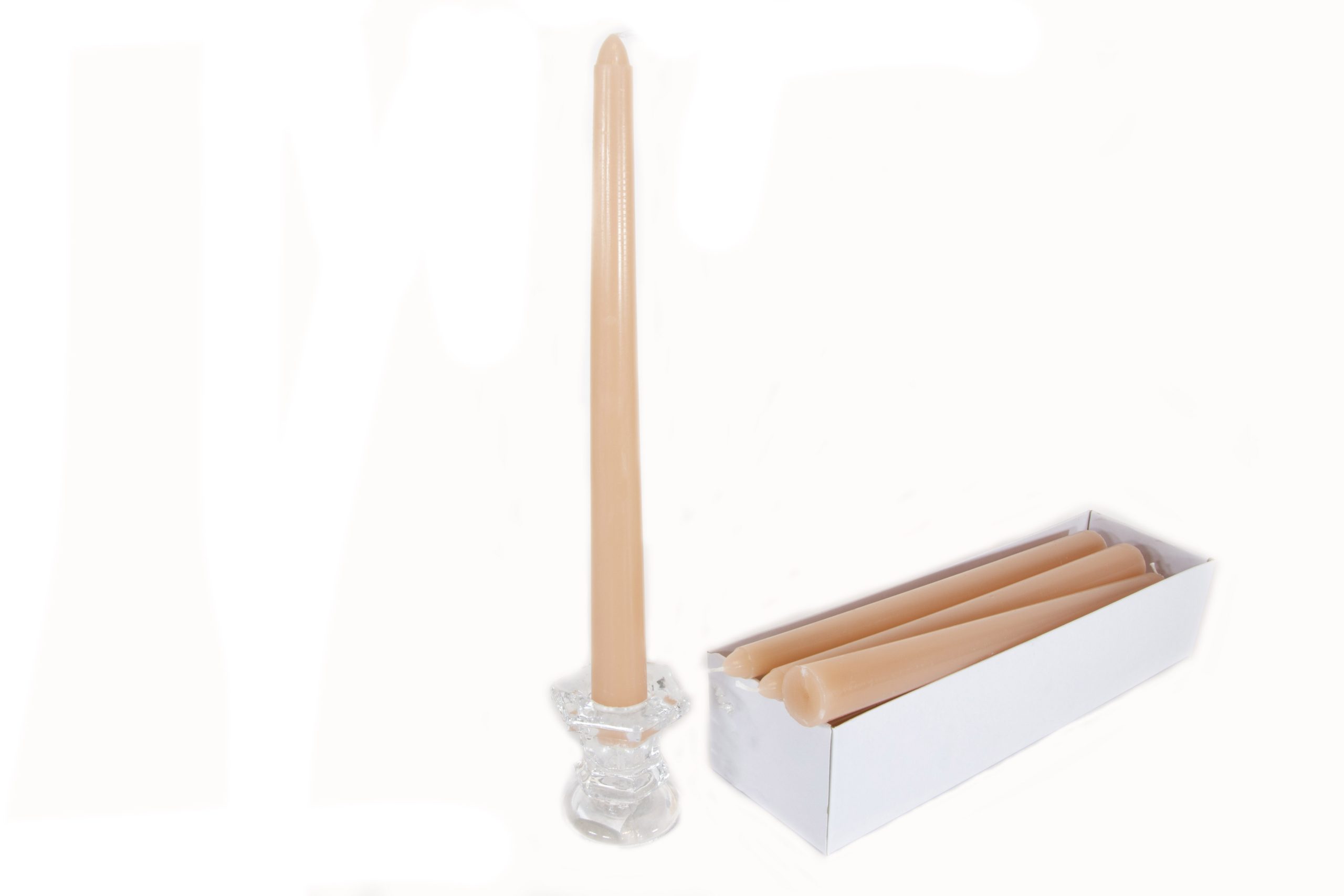 נר לפמוט ורוד פודרה  12 יח'