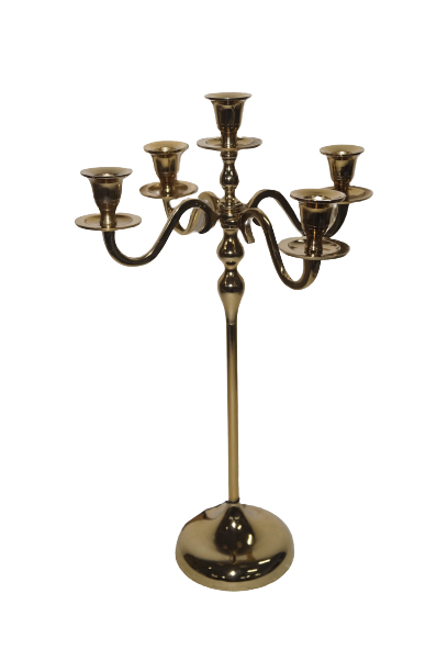 קנדלברה 5 קנים זהב קנדלברה 5 קנים זהב