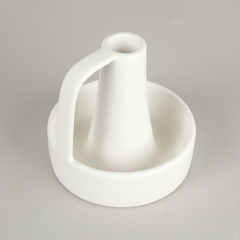 פמוט חרס OLD לבן פמוט חרס OLD לבן