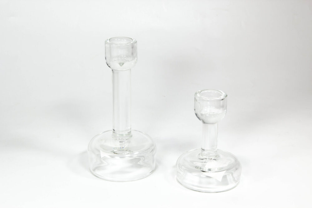 נר פמוט זכוכית STAGE שקוף