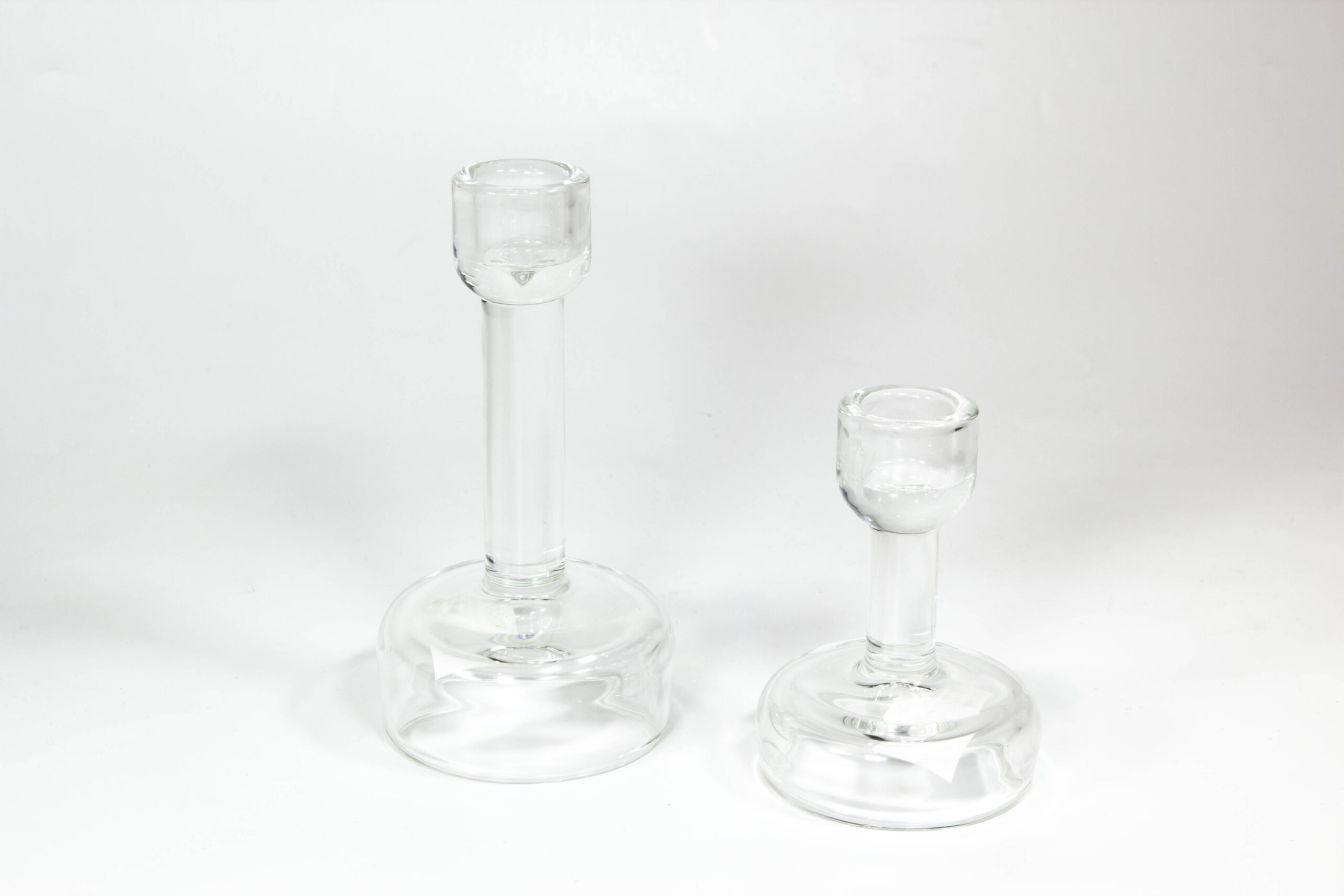 פמוט זכוכית STAGE שקוף פמוט זכוכית STAGE שקוף