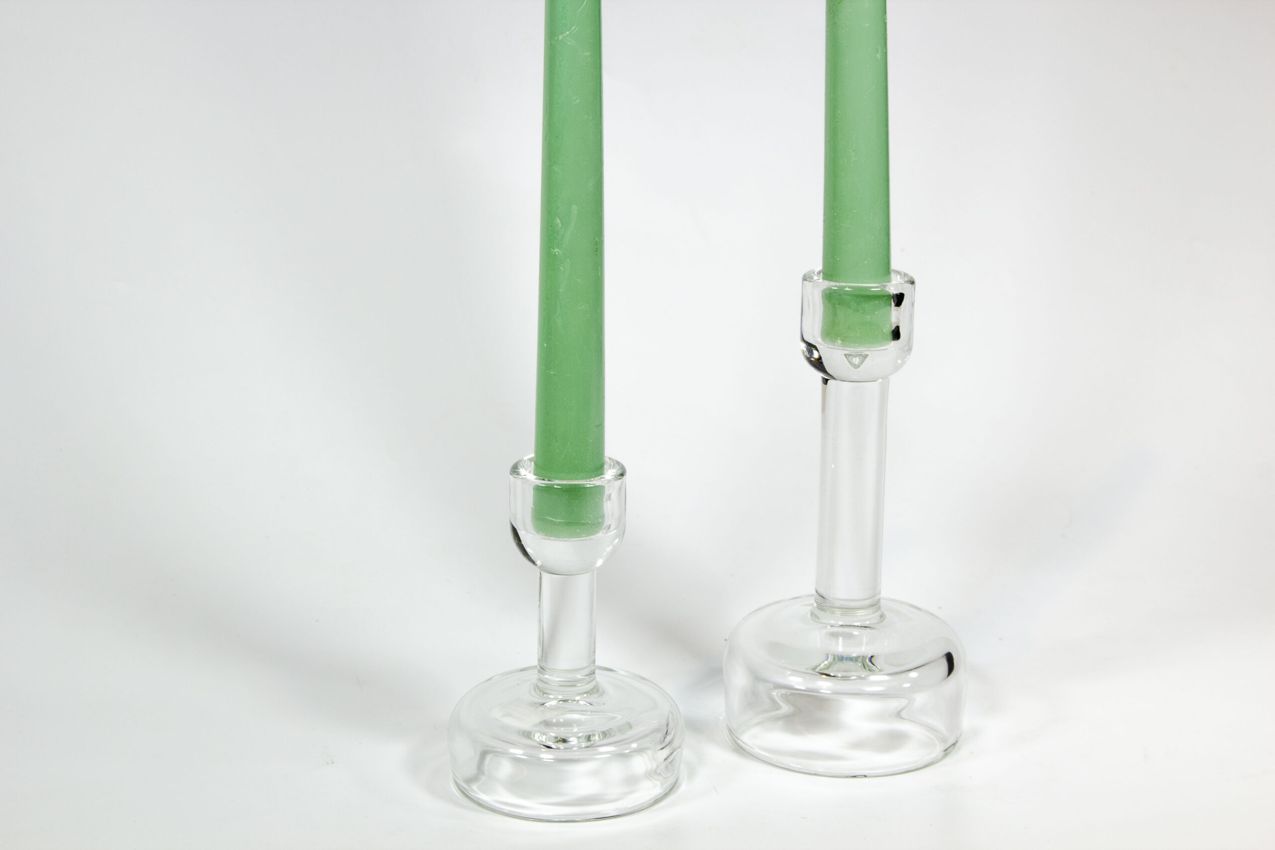 פמוט זכוכית STAGE שקוף פמוט זכוכית STAGE שקוף