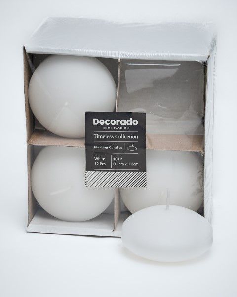 נרות צפים גדולים קוטר 7 ס"מ