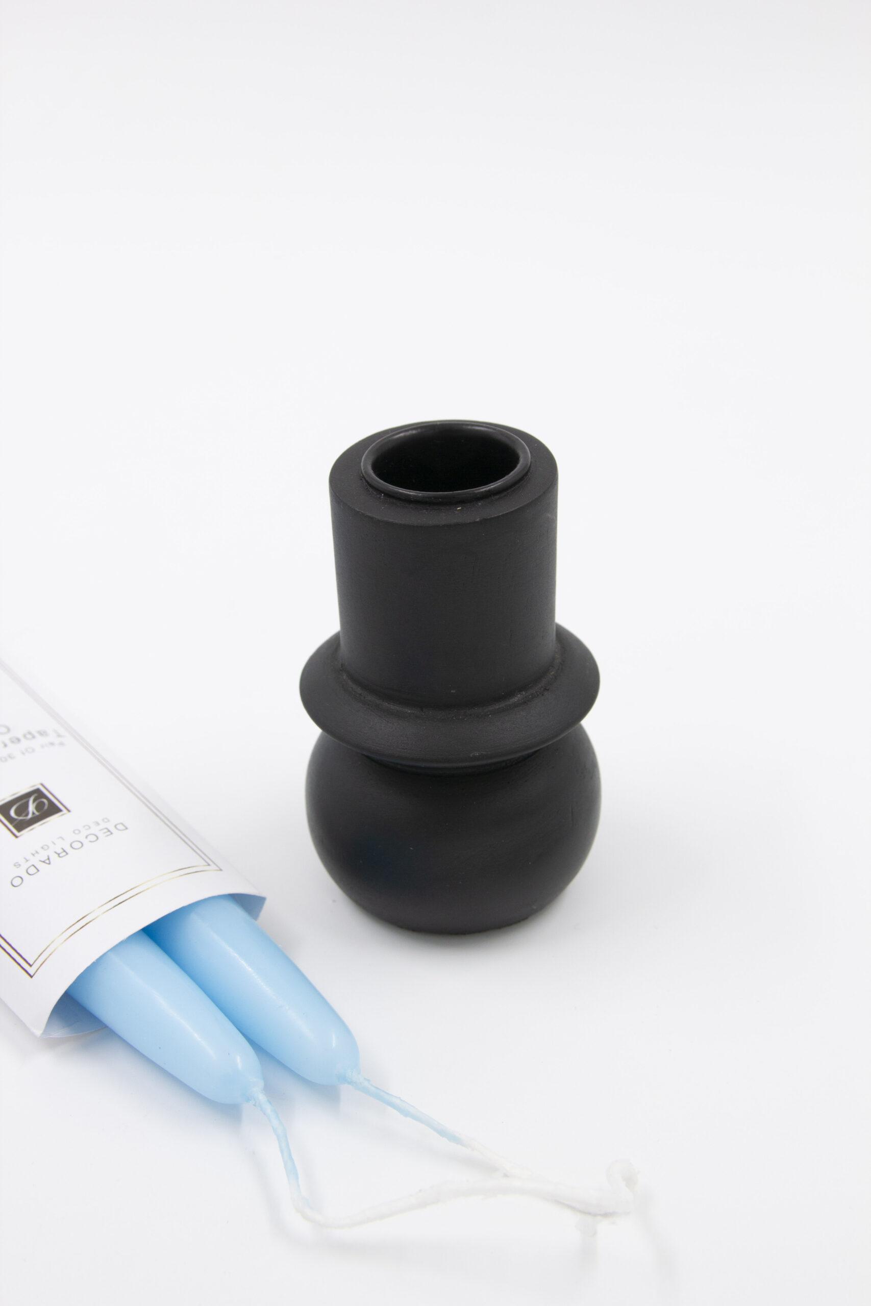 פמוט עץ BOOP שחור פמוט עץ BOOP שחור