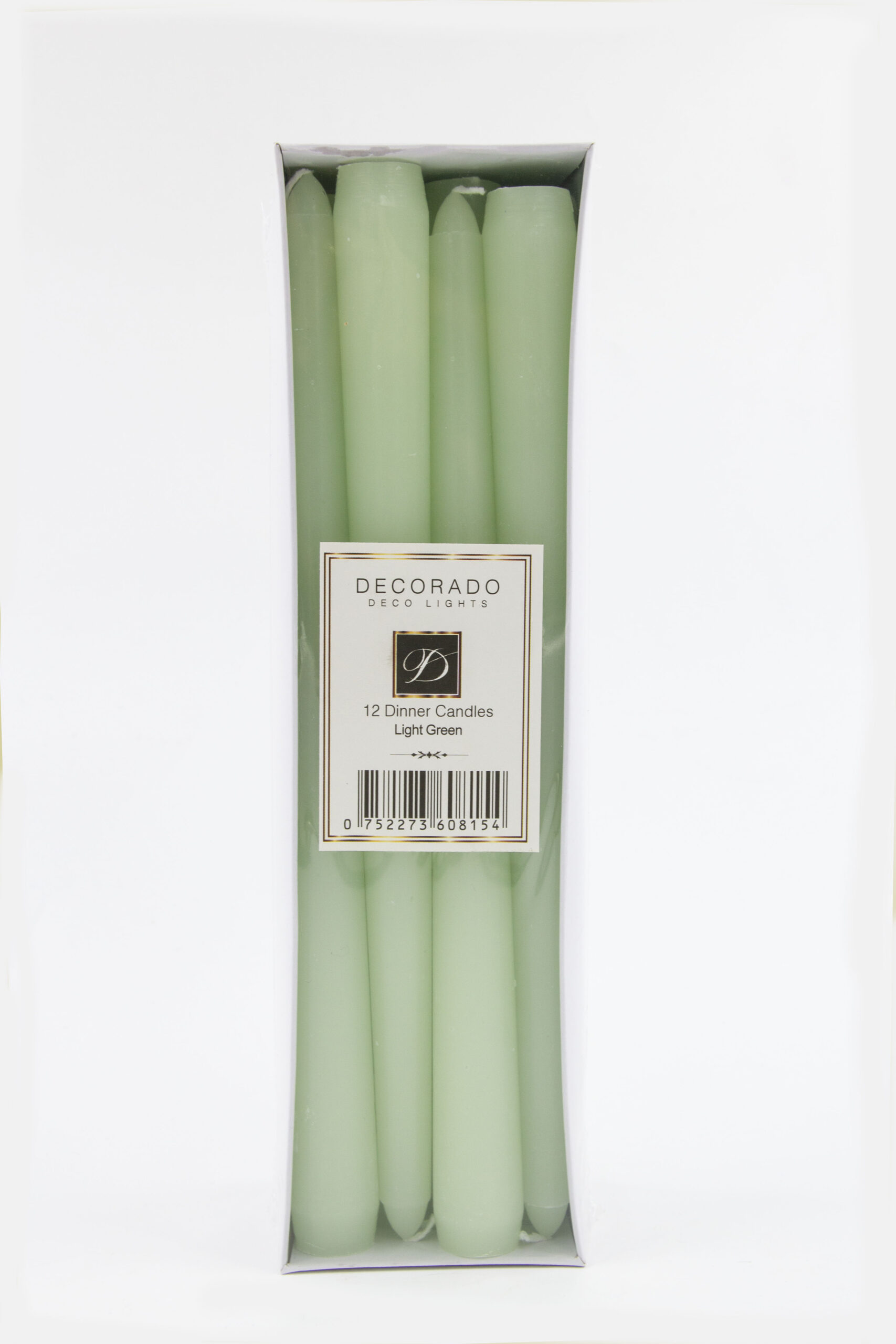 נר לפמוט ירוק פסטל  12 יחי'