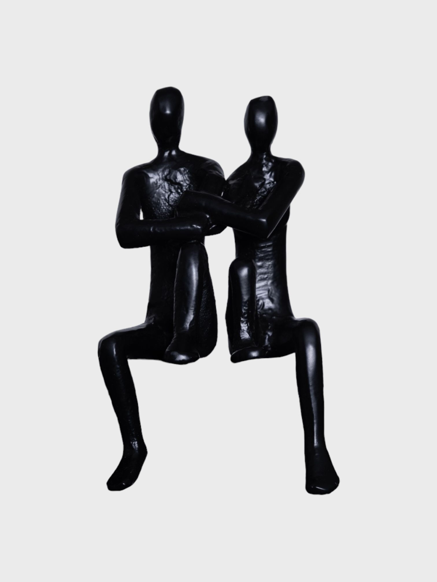 פסל דקורטיבי תאומים שחור