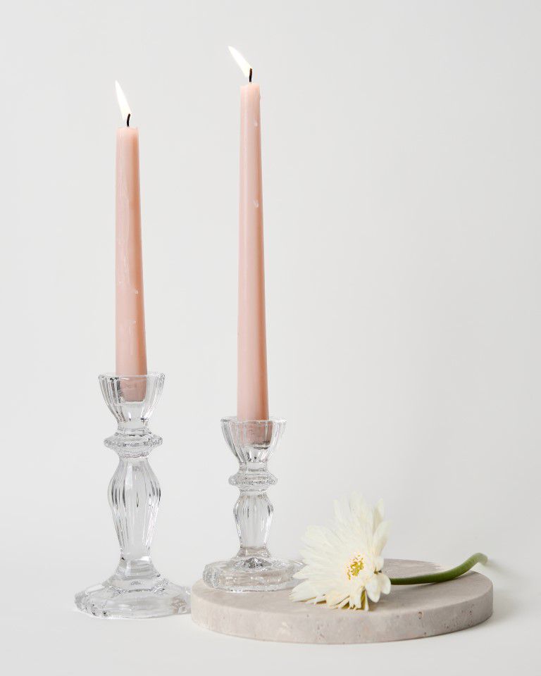 פמוט קריסטל שקוף