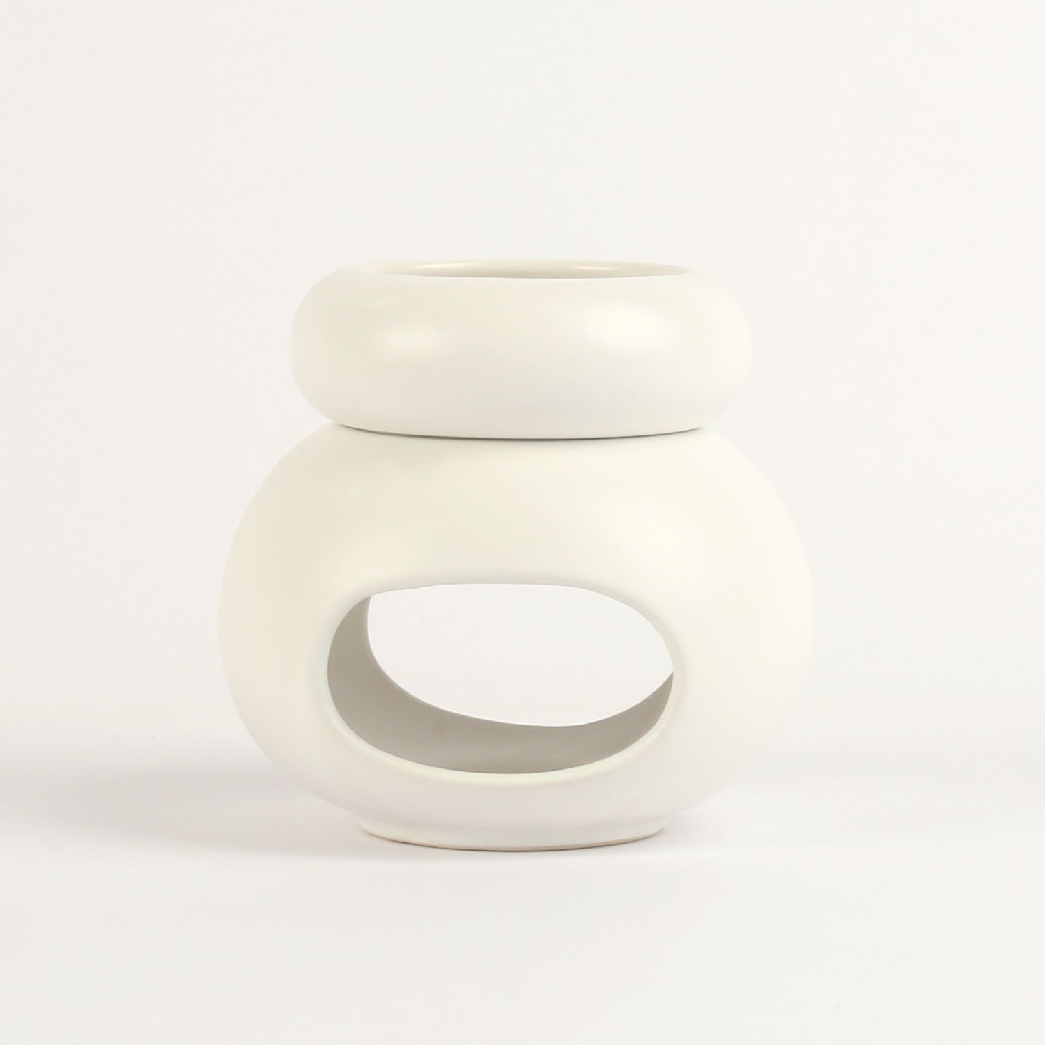 מבער שני חלקים לבן