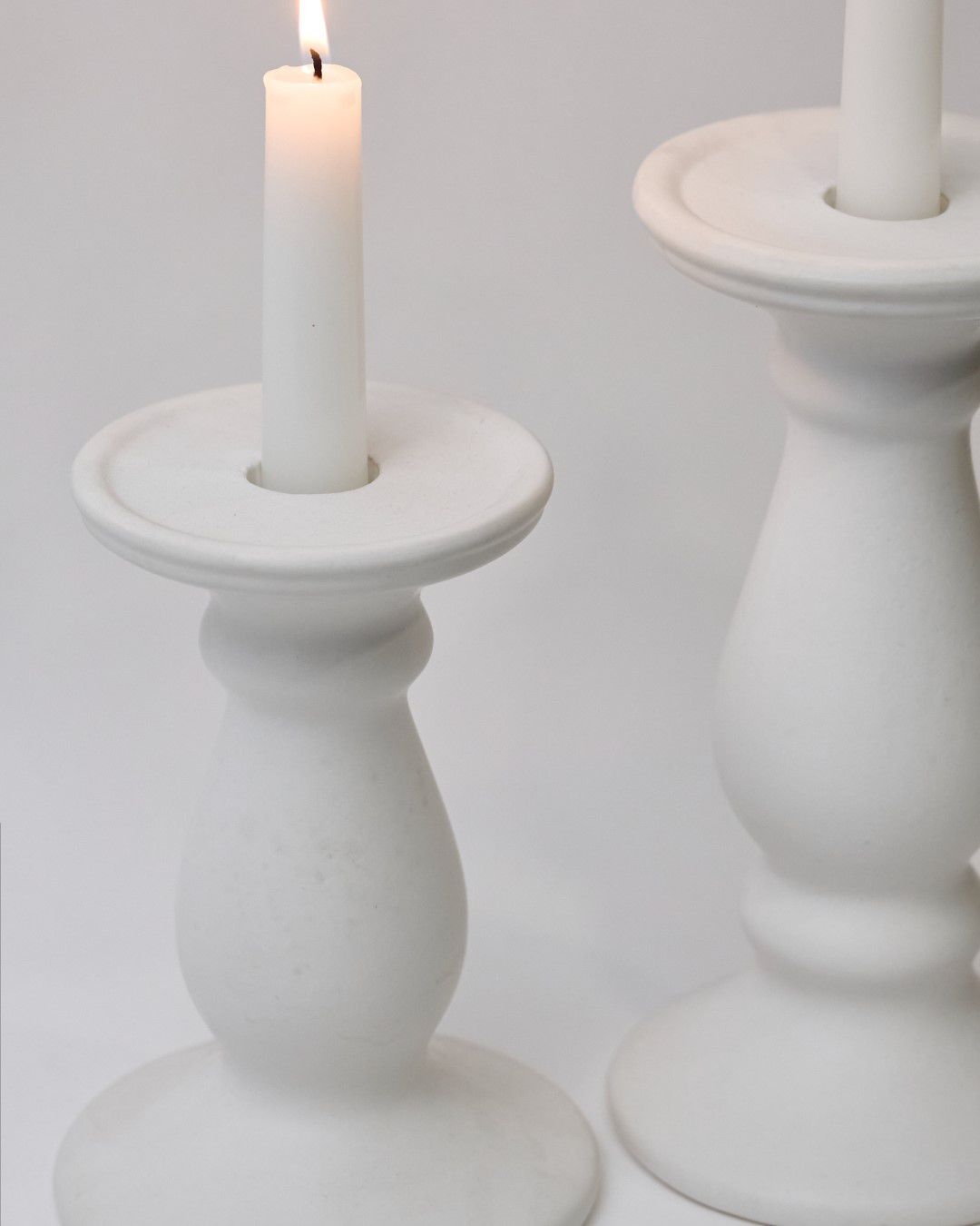 פמוט קרמי CLASSI לבן פמוט קרמי CLASSI לבן