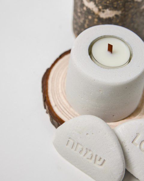 אבן דקורטיבית לבן