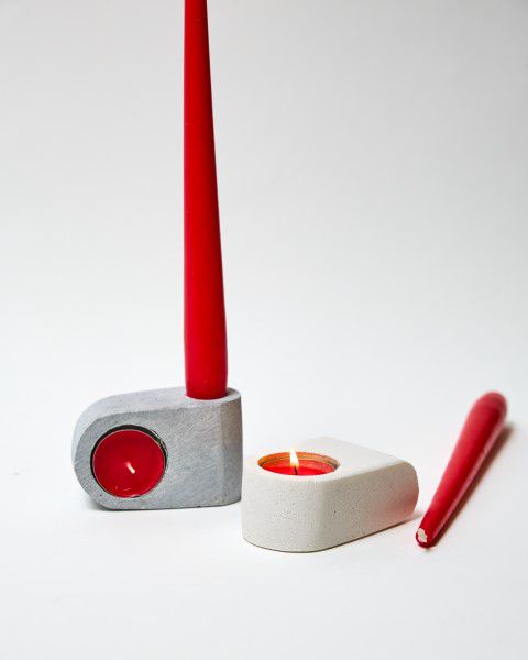 פמוט דאבל בטון לבן פמוט דאבל בטון לבן