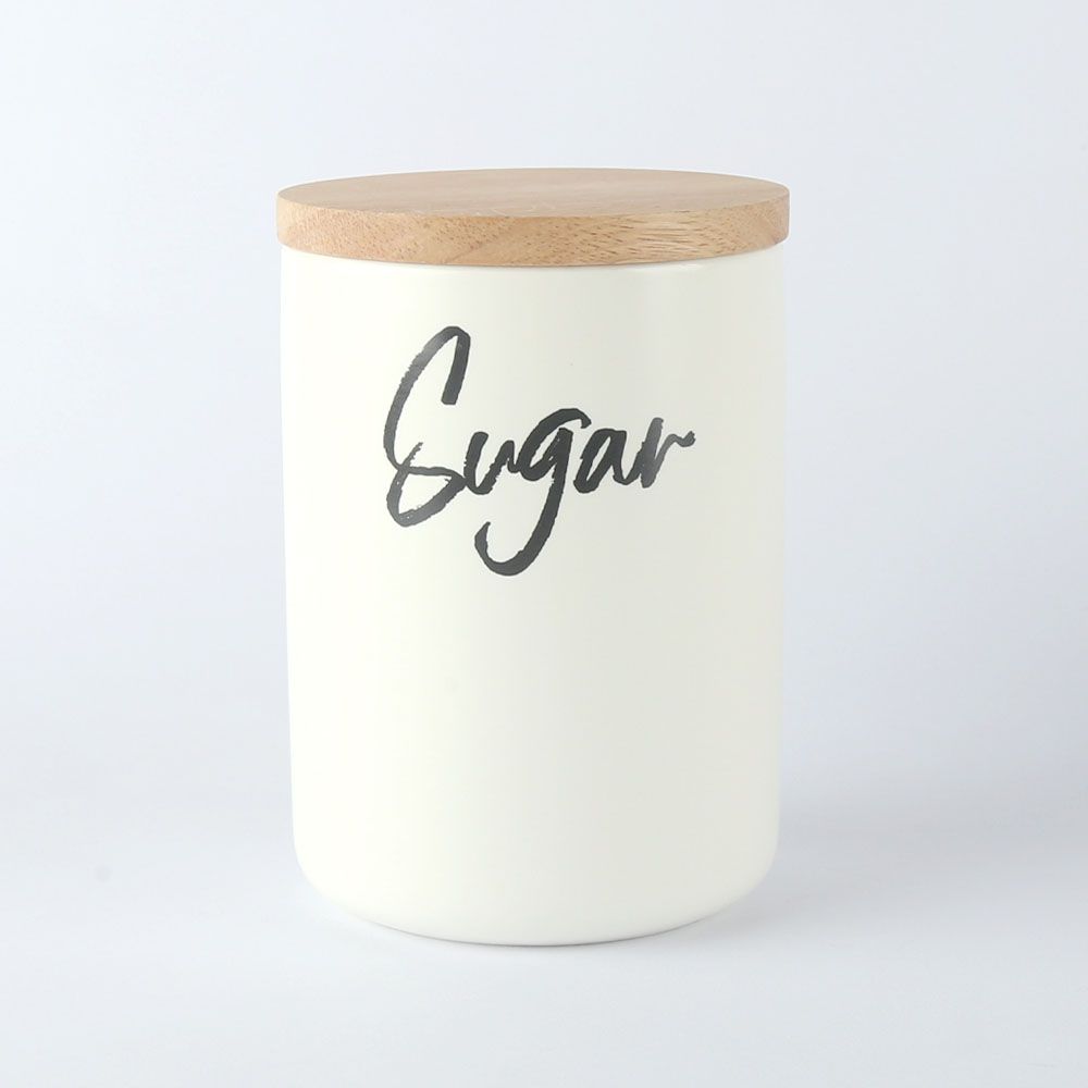 סט אחסון לתה קפה סוכר לבן סט אחסון לתה קפה סוכר לבן