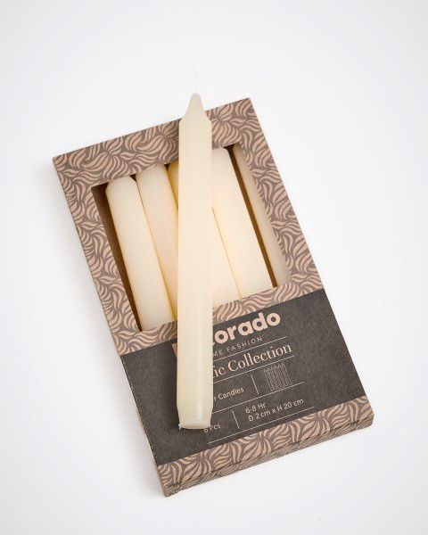 נר שולחן  שמנת 6 יח'