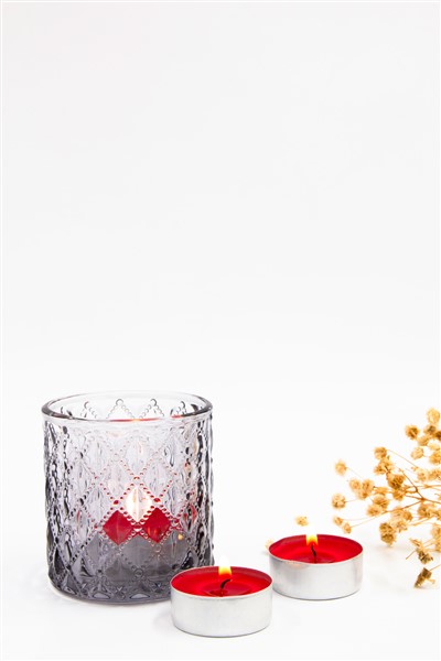 כוס זכוכית מעויינים אפור מעושן כוס זכוכית מעויינים אפור מעושן