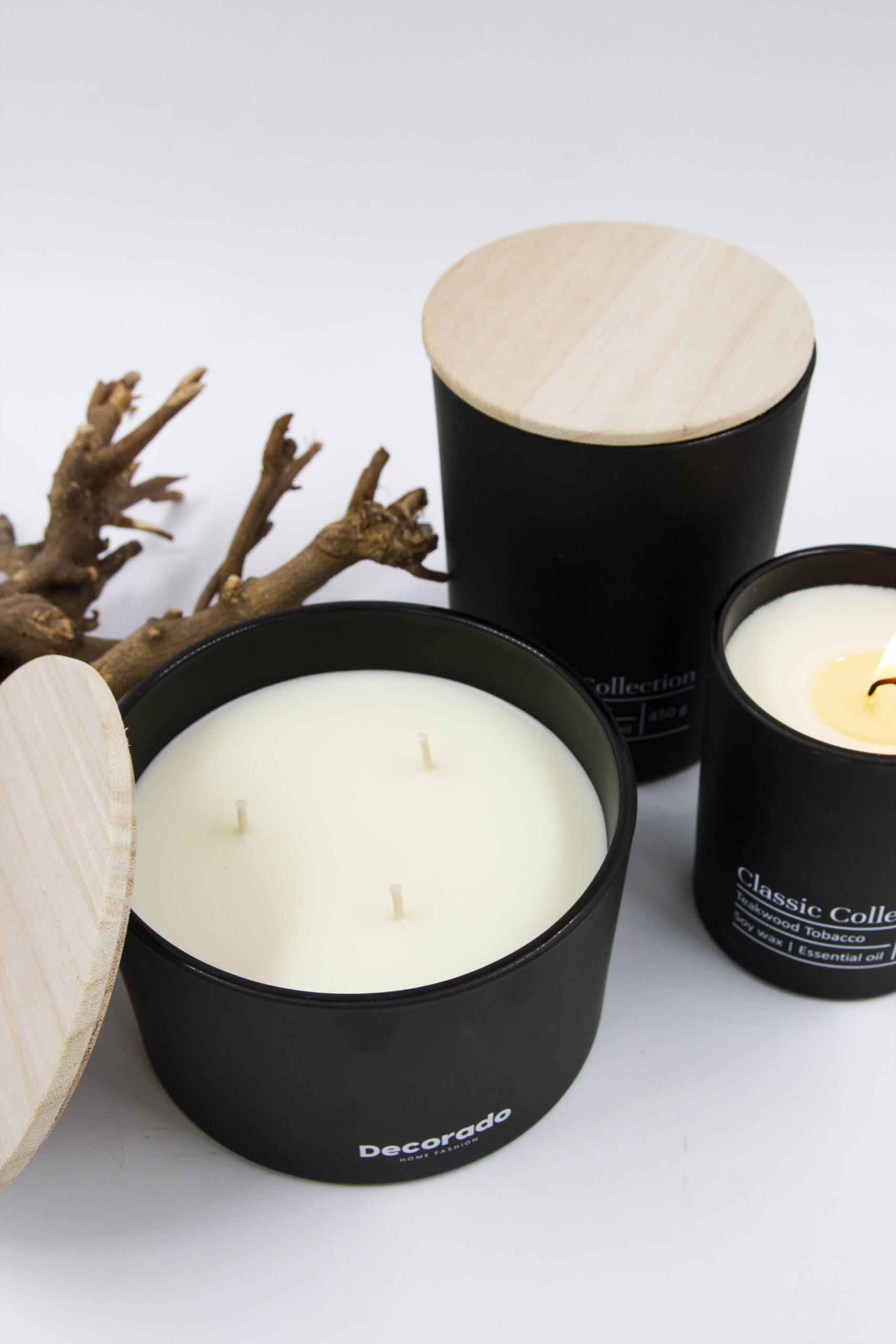 נר סויה TEAKWOOD TABACCO