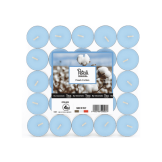 נרות טי לייט 25 יח כותנה