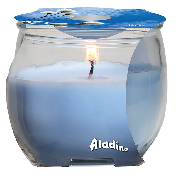 נר בקופסה בריח כותנה