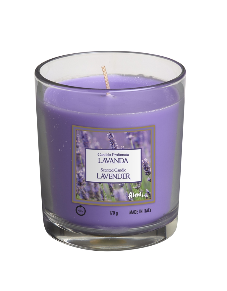 נר ריחני בכוס לבנדר