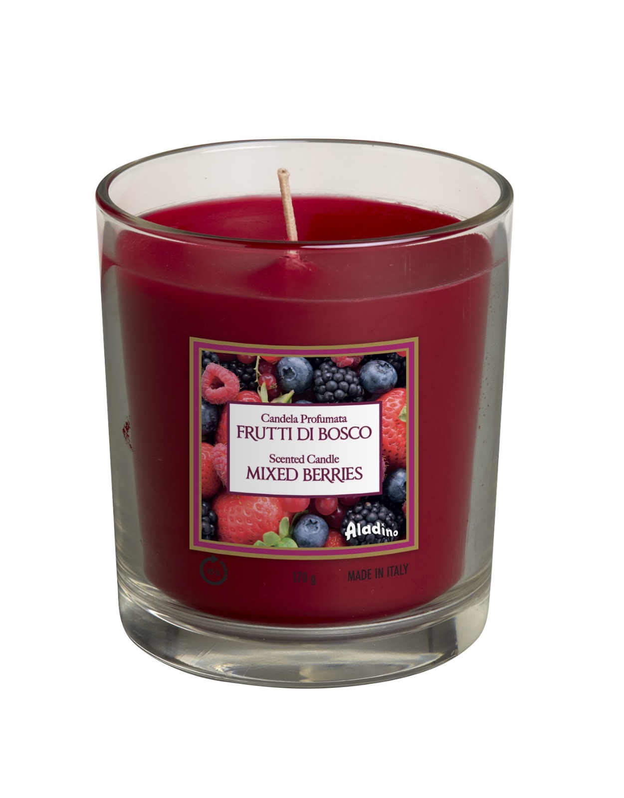 נר ריחני בכוס פירות יער