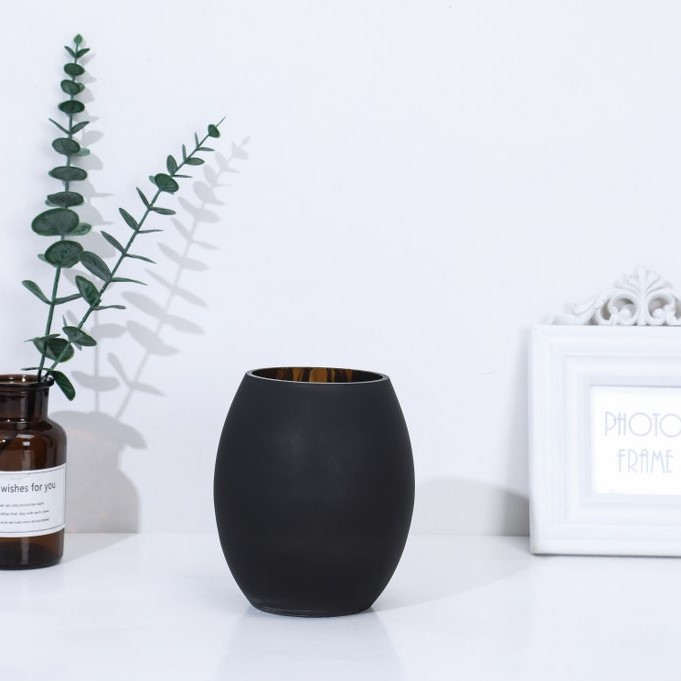 זכוכית זהב שחור אובלית זכוכית זהב שחור אובלית