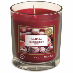 נר ריחני בכוס דובדבן