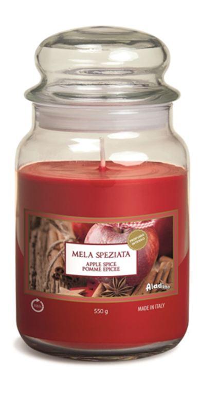 נר ריחני גדול תפוח