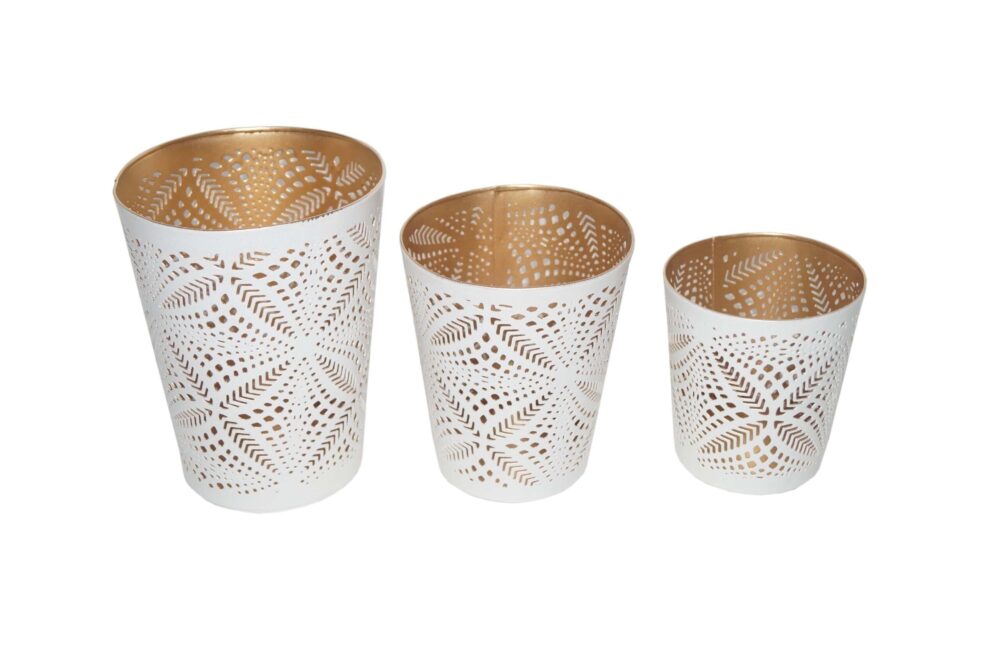 נר מעמד לנר וויט אנד גולד מנוקד