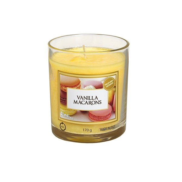 נר ריחני בכוס וניל מקרון