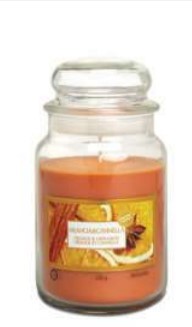 נר ריחני גדול תפוז קינמון