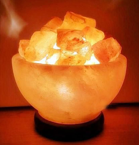 מנורת מלח גבישים מנורת מלח גבישים