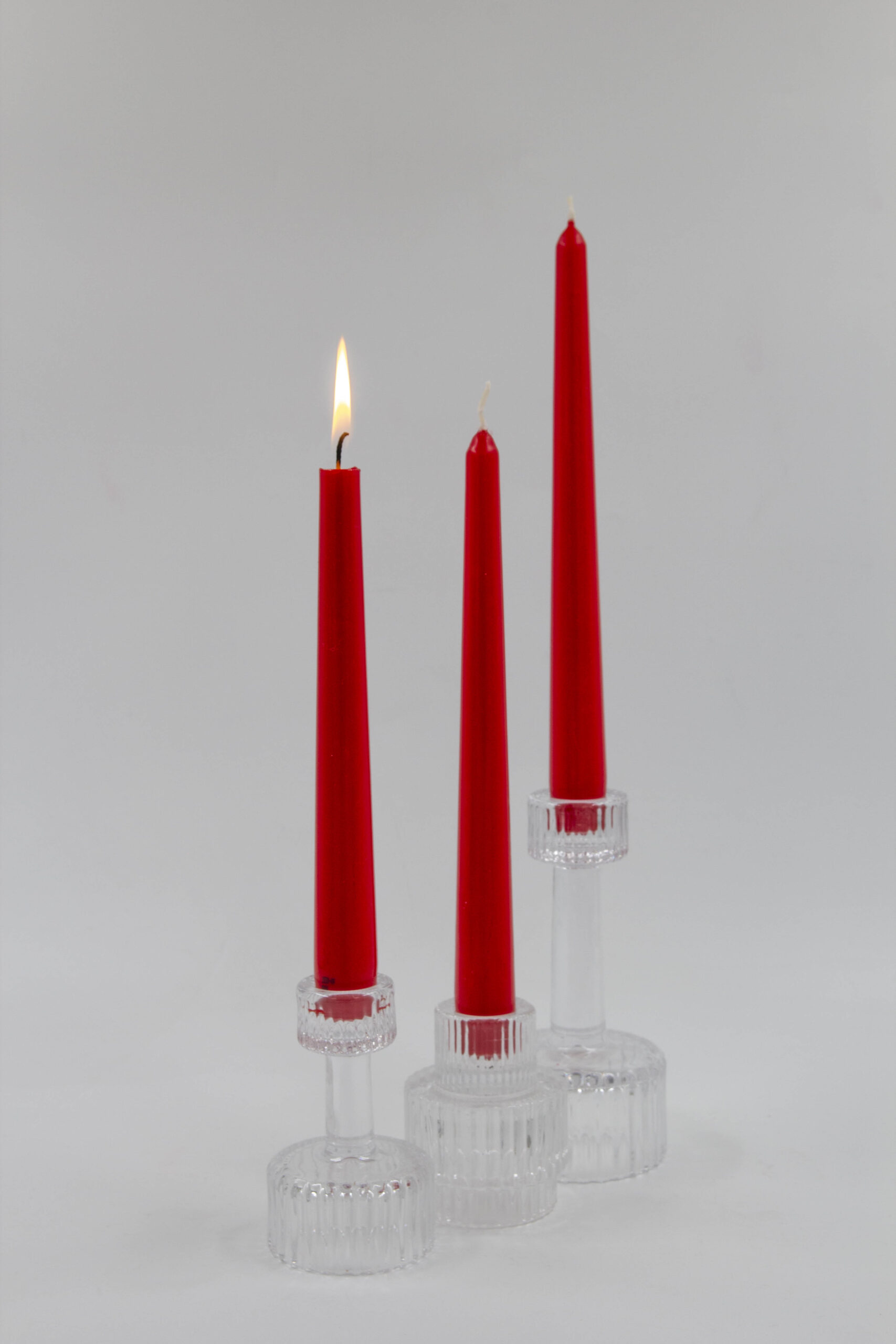 נרות לפמוטים 10 יחי' אדום