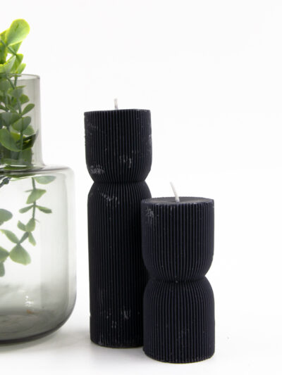 נר נר שעון חול שחור