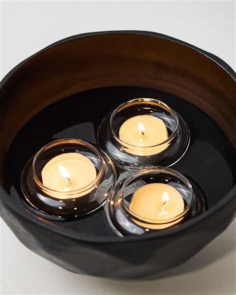 פמוט זכוכית צף