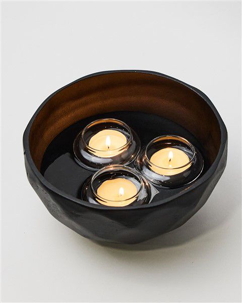 פמוט זכוכית צף