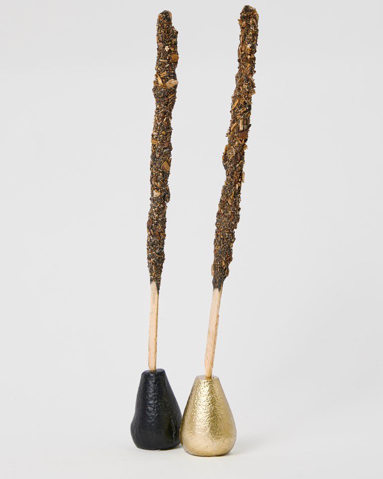 מעמד מתכת לקטורת מקלות זהב מעמד מתכת לקטורת מקלות זהב