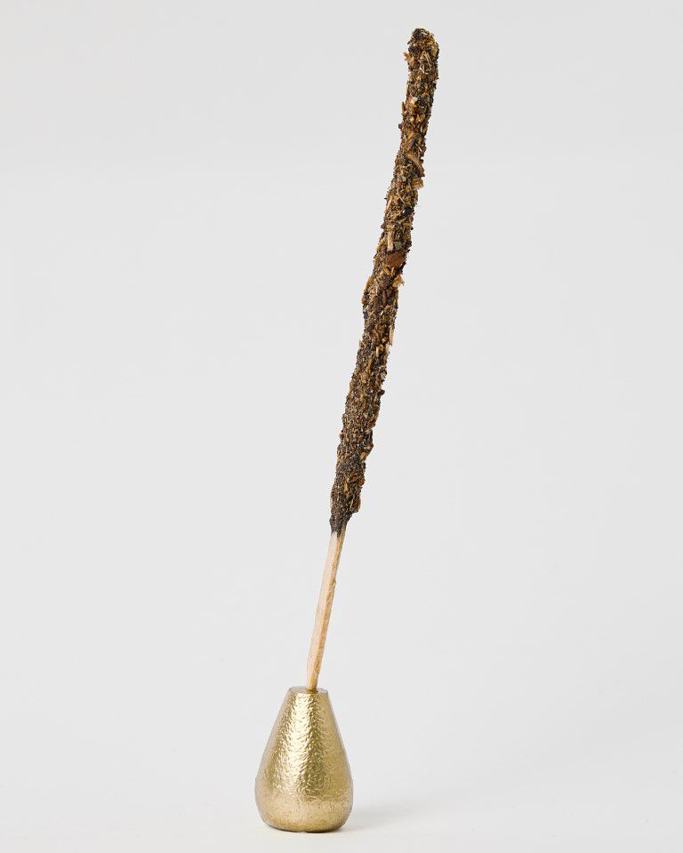 מעמד מתכת לקטורת מקלות זהב מעמד מתכת לקטורת מקלות זהב