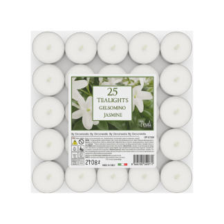 נרות טי לייט 25 יח' יסמין