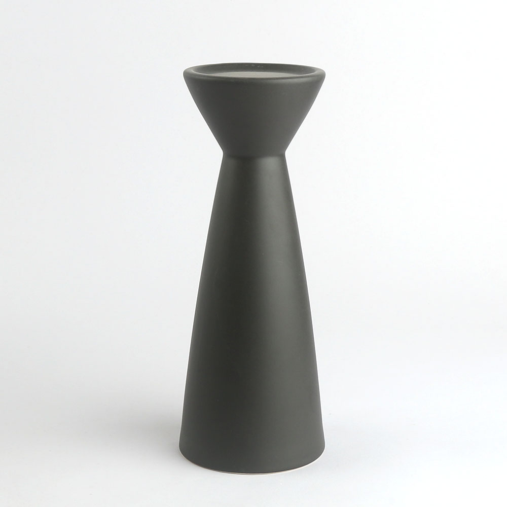 פמוט חרס PARK שחור פמוט חרס PARK שחור