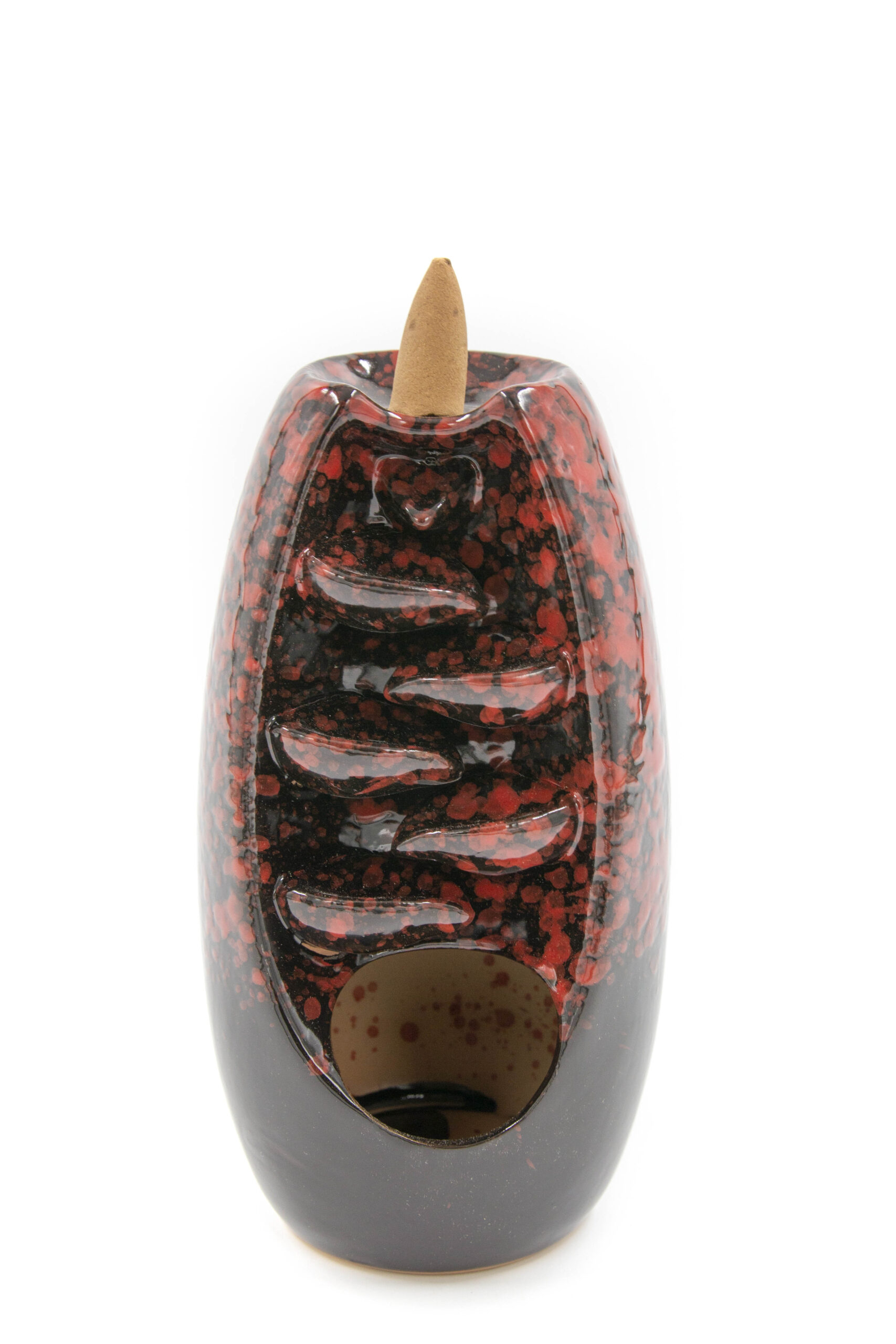 מפל עשן אדום שחור 18 ס"מ