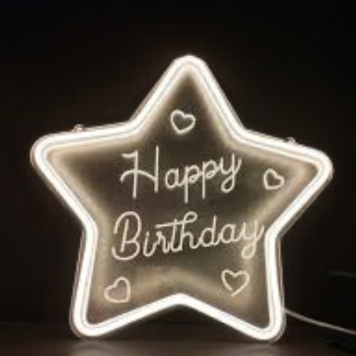 כוכב לד HAPPY BIETHDAY כוכב לד HAPPY BIETHDAY