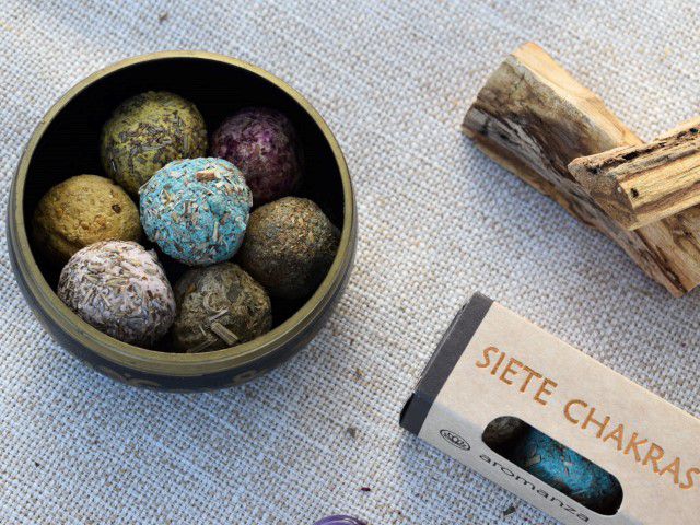 כדורי קטורת 7 צ'אקרות צבעוני