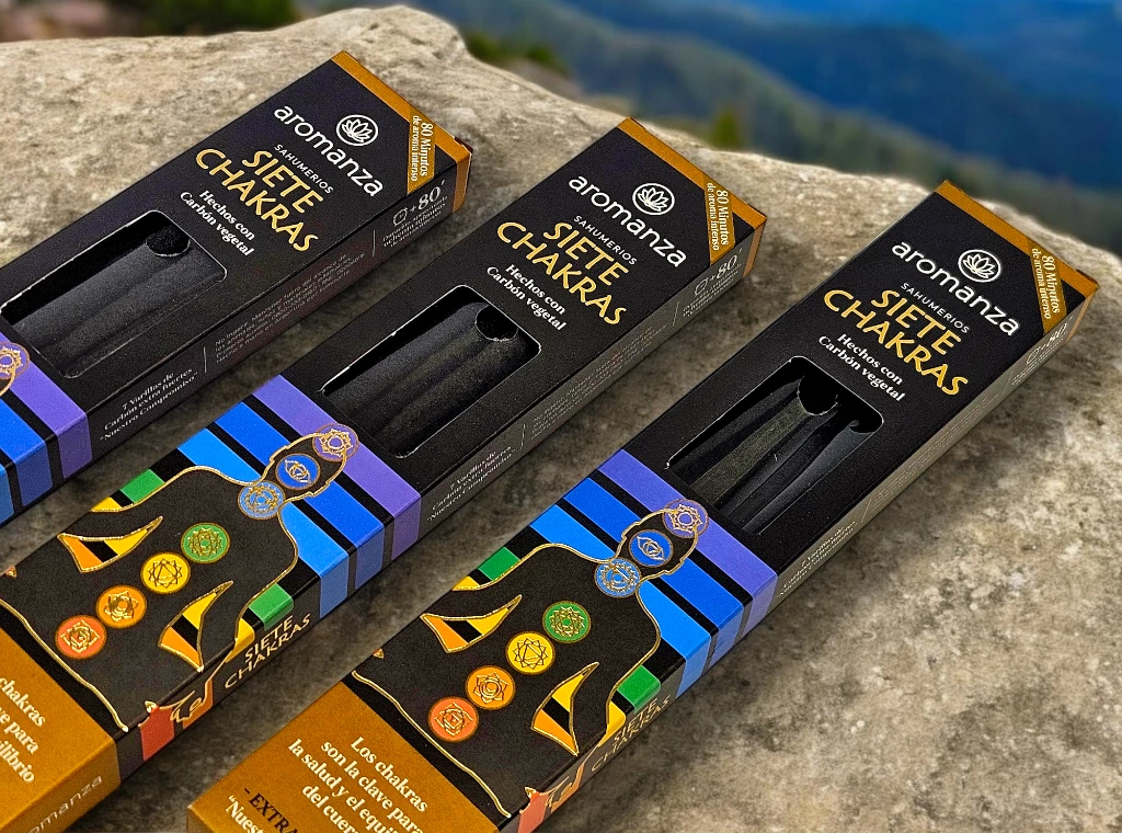 קטורת ארומנזה מקלות 7 צ'אקרות