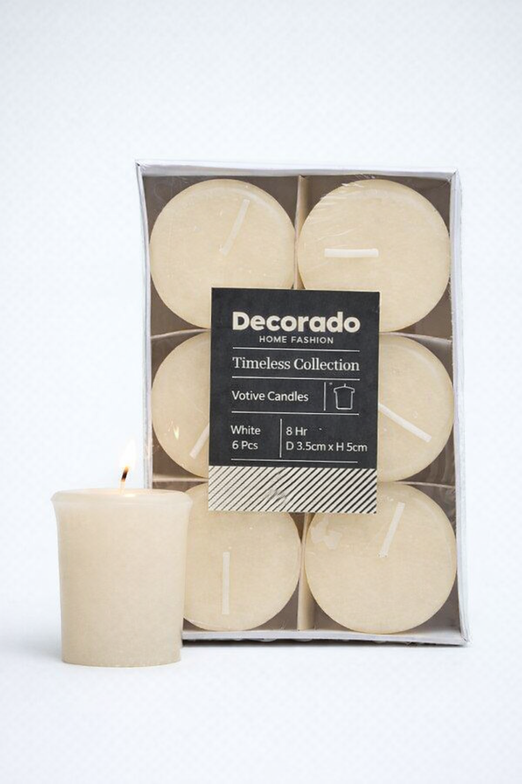 נרות ווטיב שמנת 6 יח'