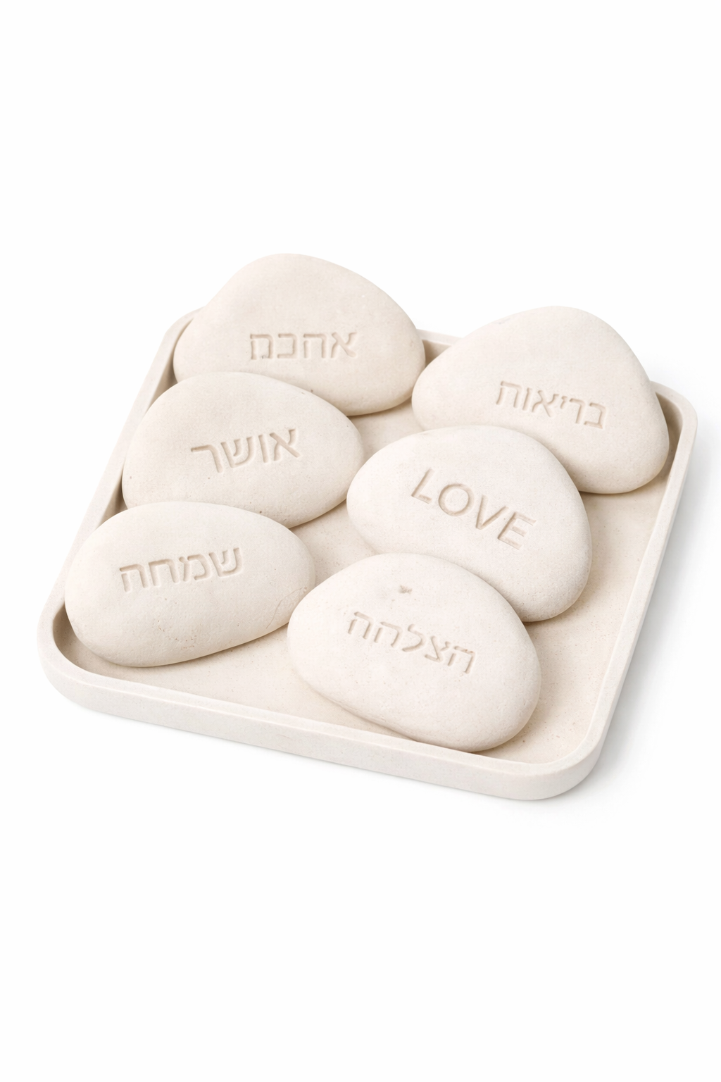 אבן דקורטיבית לבן