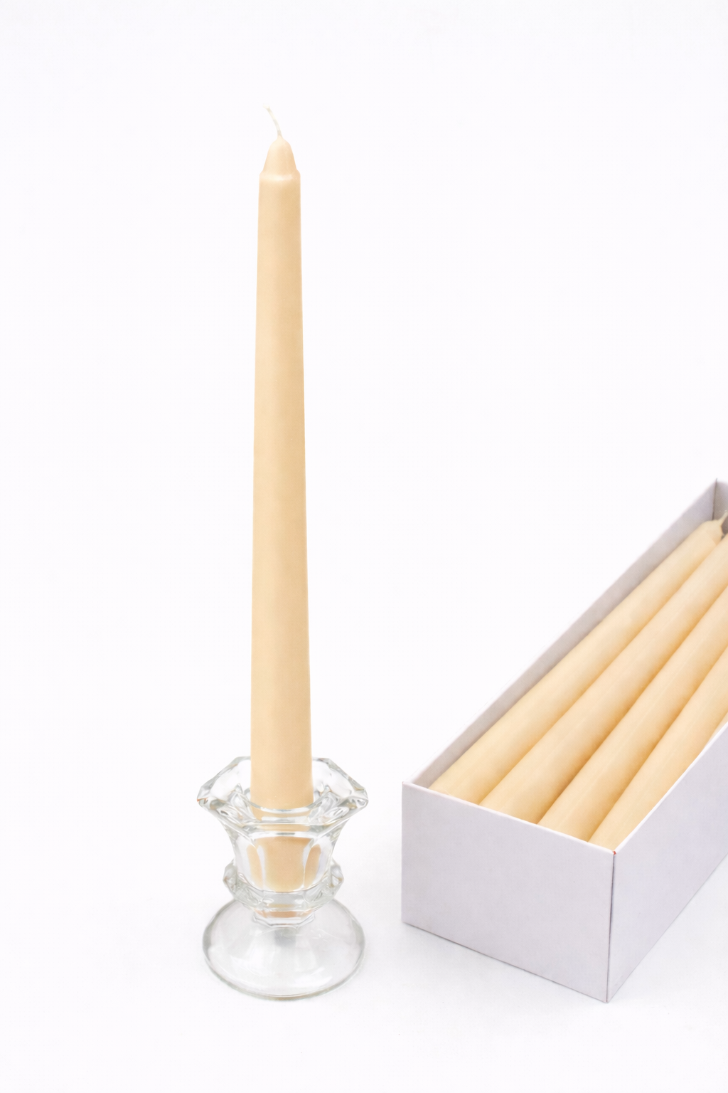 נר לפמוט שמנת  12 יח'