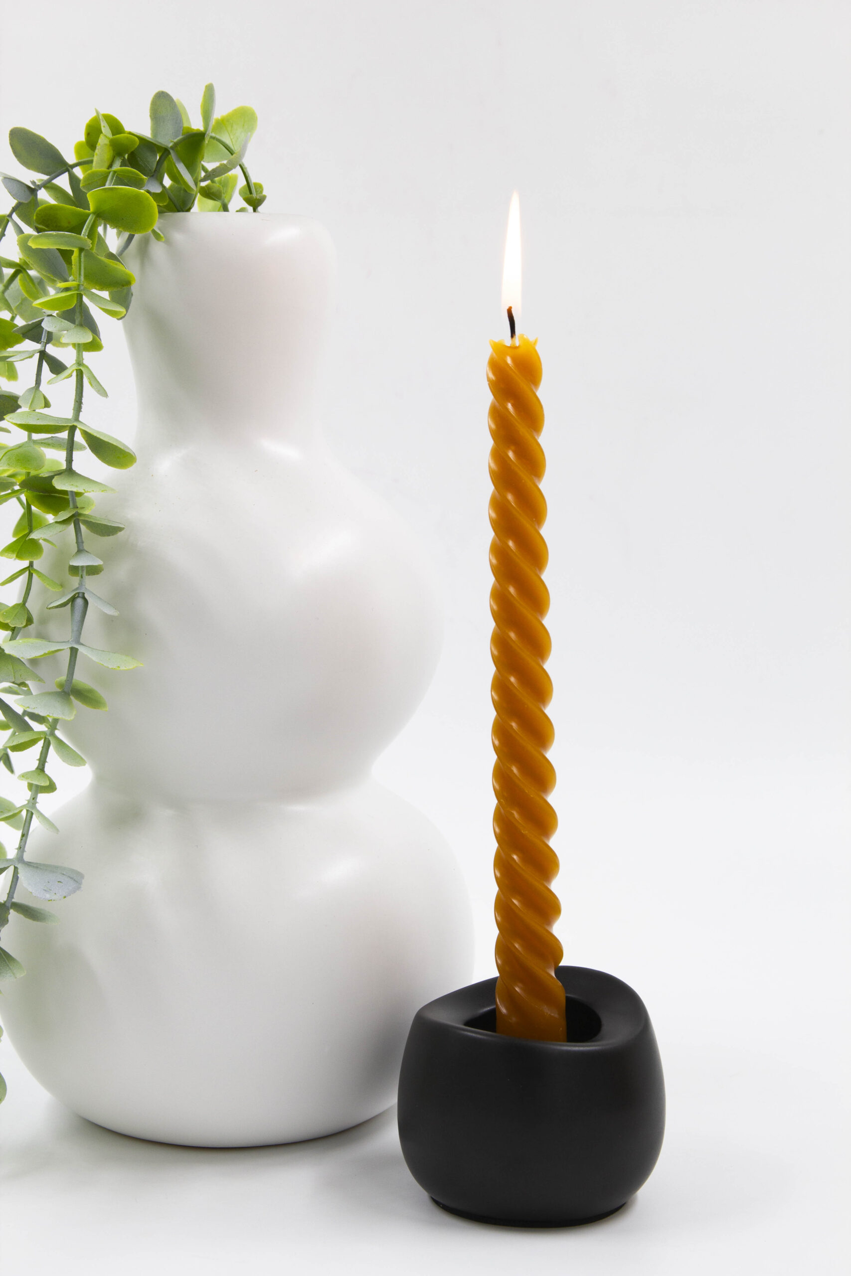 פמוט חרס AVIV שחור