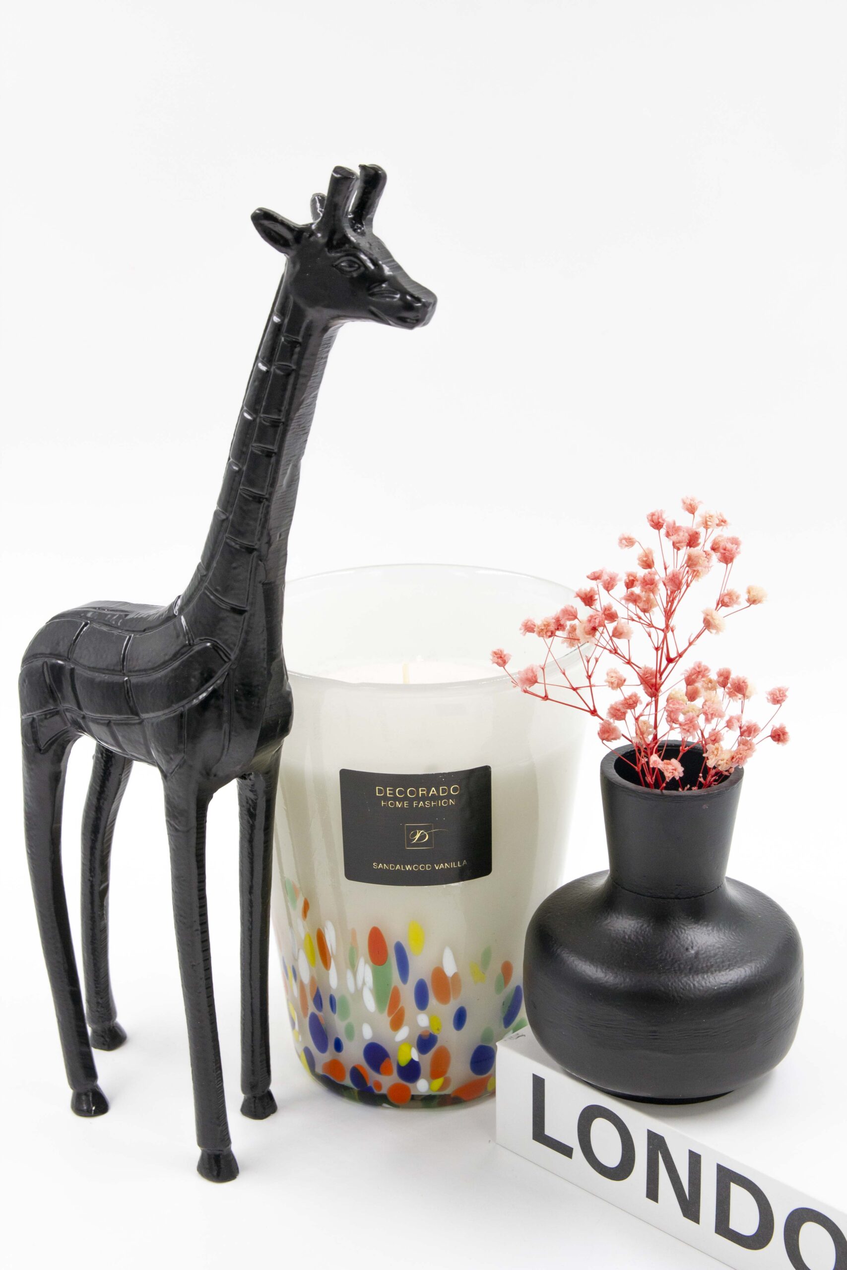 פסל GIRAFF שחור פסל GIRAFF שחור